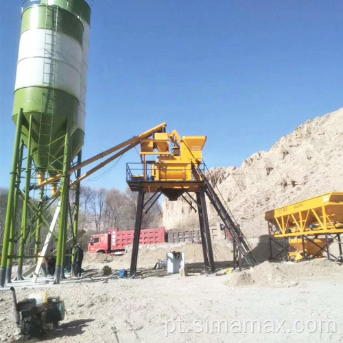 Planta de lotes de concreto Mistura pronta HZS60 obrigatória